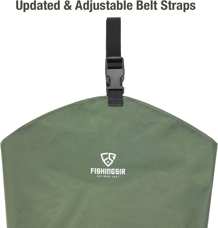 Hip Waders Waterproof Hip Boots Cleated 2-Ply Nylon/PVC Fishing Hip Wader - Image 6