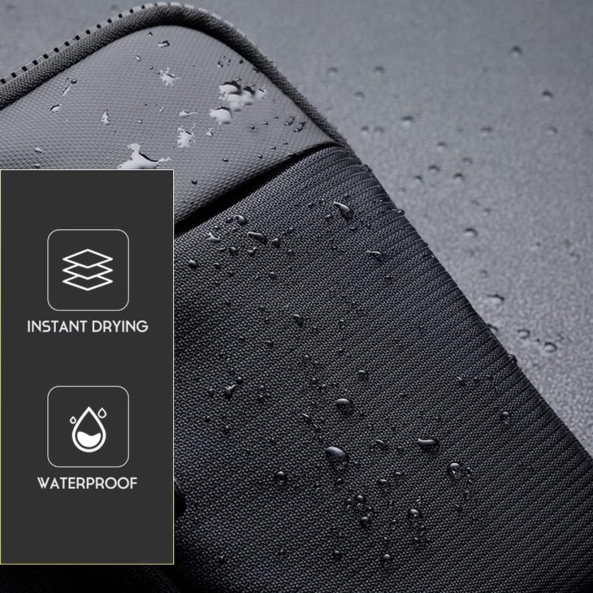 Mini Crossbody Sling Bag Chest Bag Dual Pocket Water Resistant Fanny Pack Running Phone Holder for Men Women Workout Travelling - Image 3